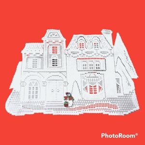 Heritage Place lace replacement placemat or holiday centerpiece.